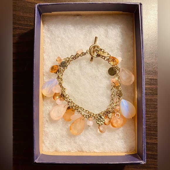 Brooks Brothers Pink Dangle Drop Earrings and Bracelet Set - Picture 4 of 4